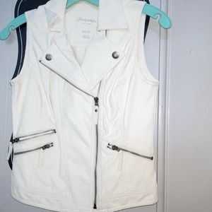 White leather jacket